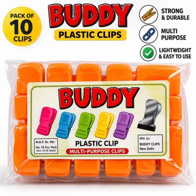 BUDDY PLASTIC CLIP PER 10 Pcs. Pack